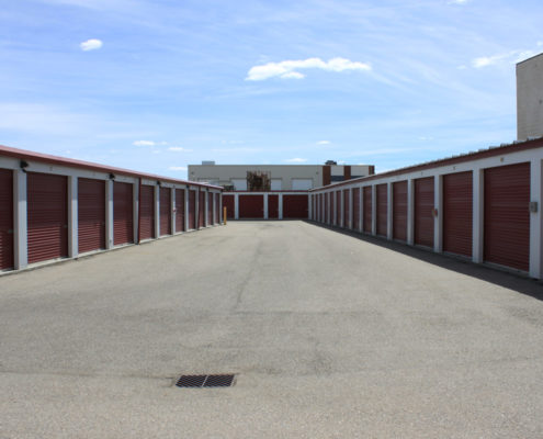 Self-storage yard at Outer Space Storage in SE Calgary.